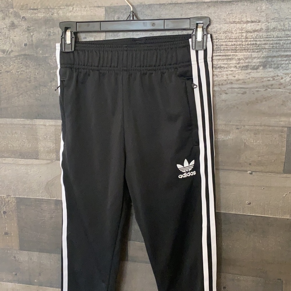 Black and White Adidas Sweatpants - Picture 2 of 7
